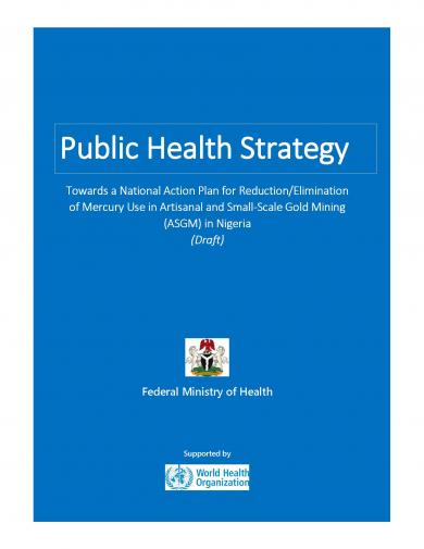 Public Health Strategyof the National Action Plan for Reduction/Elimination of Mercury Use in Artisanal & Small Scale Gold Mining (ASGM) in Nigeria